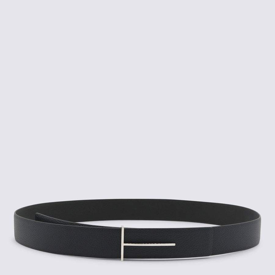 Tom Ford Leather belt in navy
