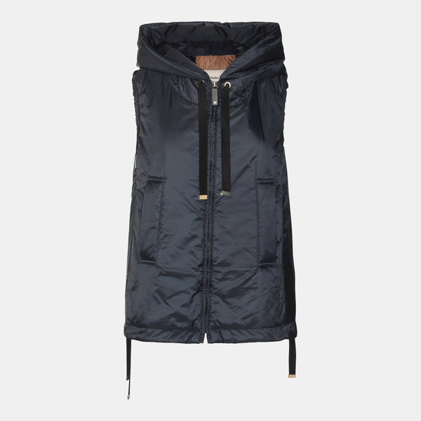 Max Mara The Cube 100% Polyester down vest in navy