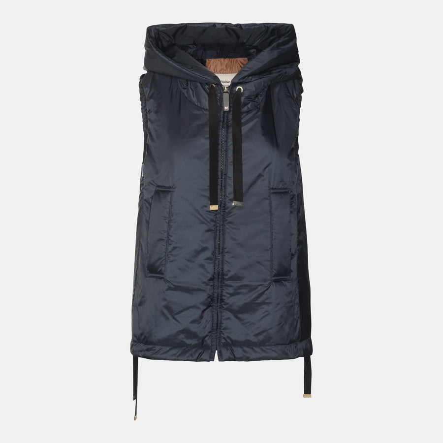 Max Mara The Cube 100% Polyester down vest in navy