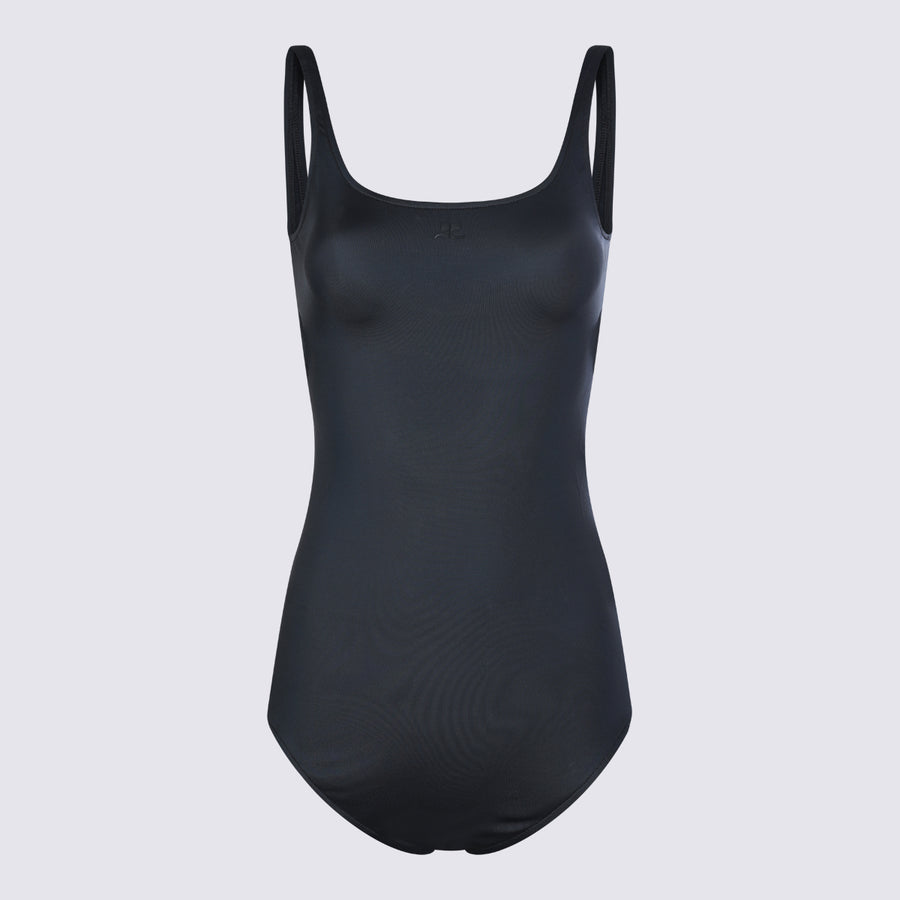 Courreges 78% Polyamide swimsuit in black