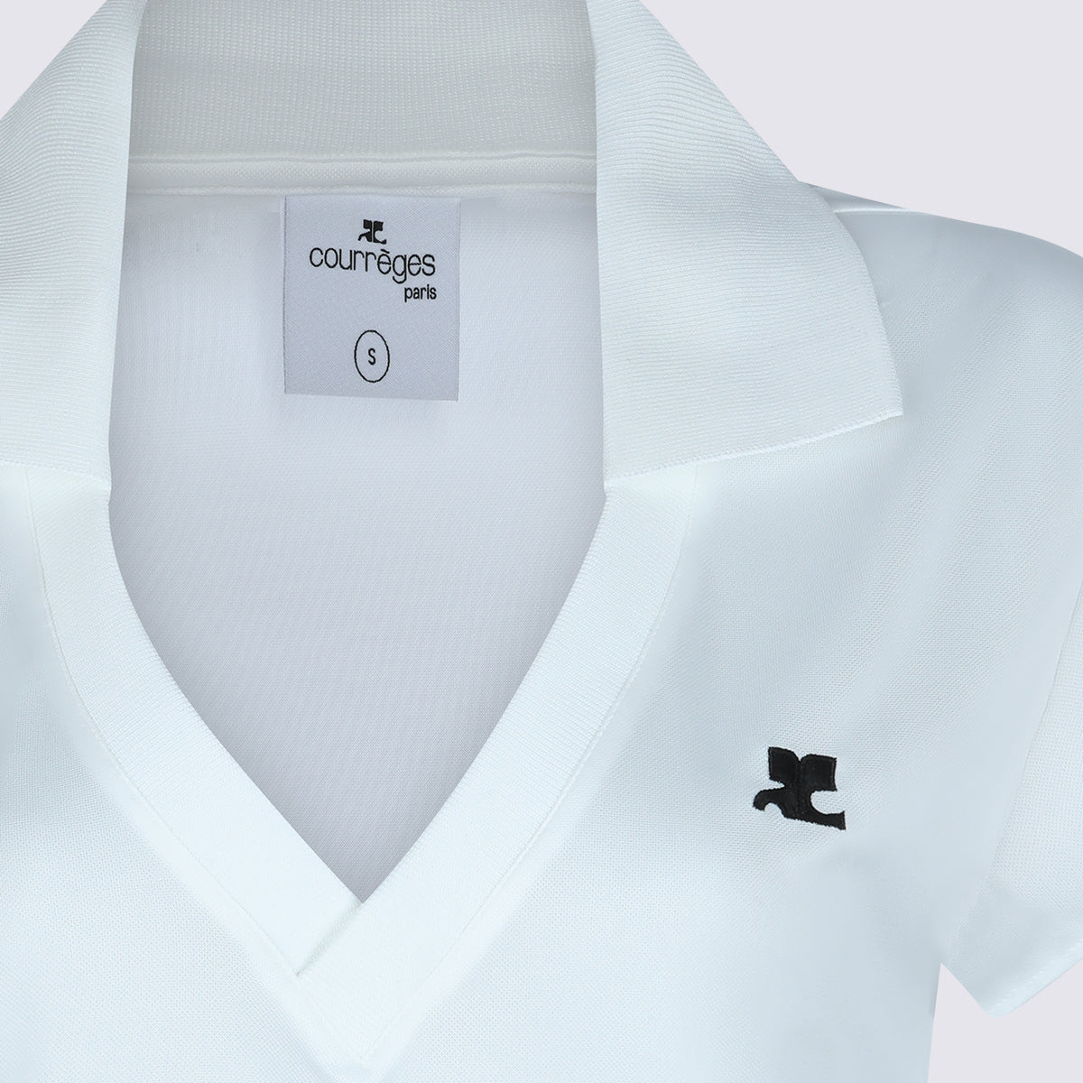 Courreges T-shirts and Polos Heritage White/black _pl