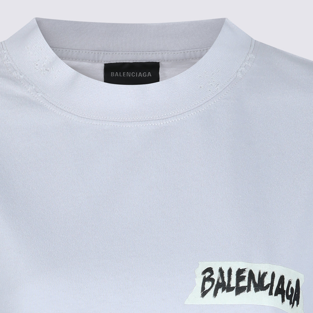 Balenciaga T-shirts and Polos Dirty White _100 % Co