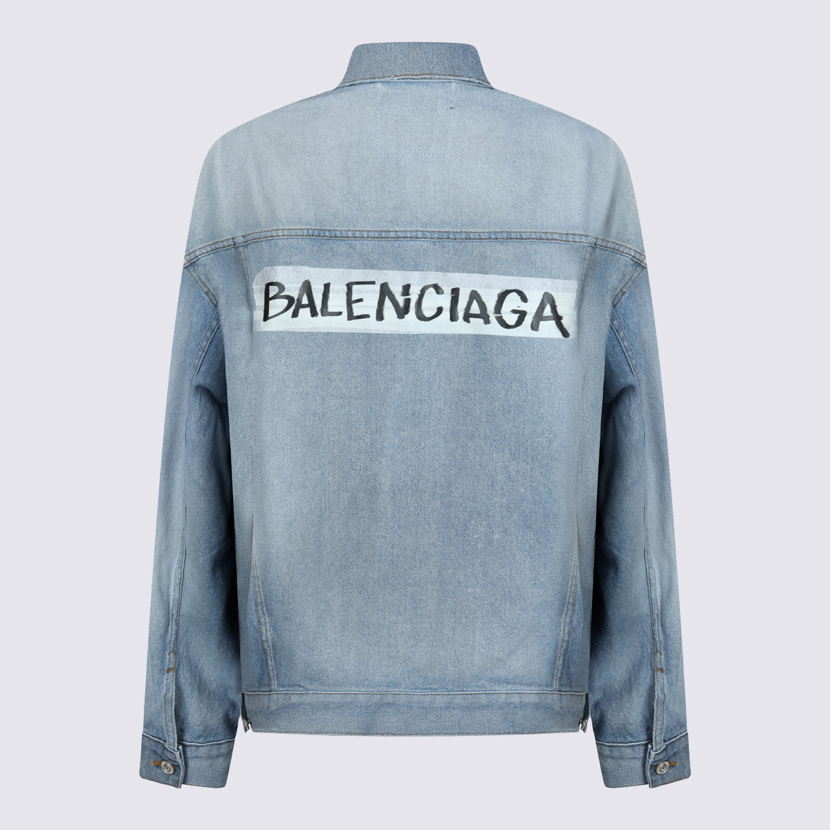 Balenciaga Jackets Dirty Light Blue _100 % Co