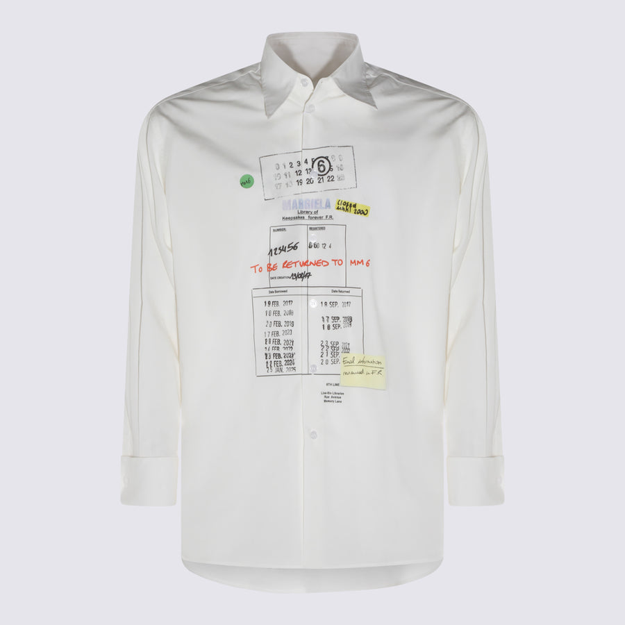 MM6 Maison Margiela 100% Cotton shirt in white
