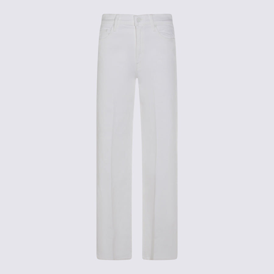 Mother 94% cotton jeans in white