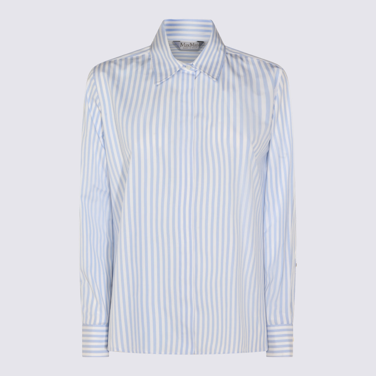 Max Mara Shirts Clear Blue _100 % Co