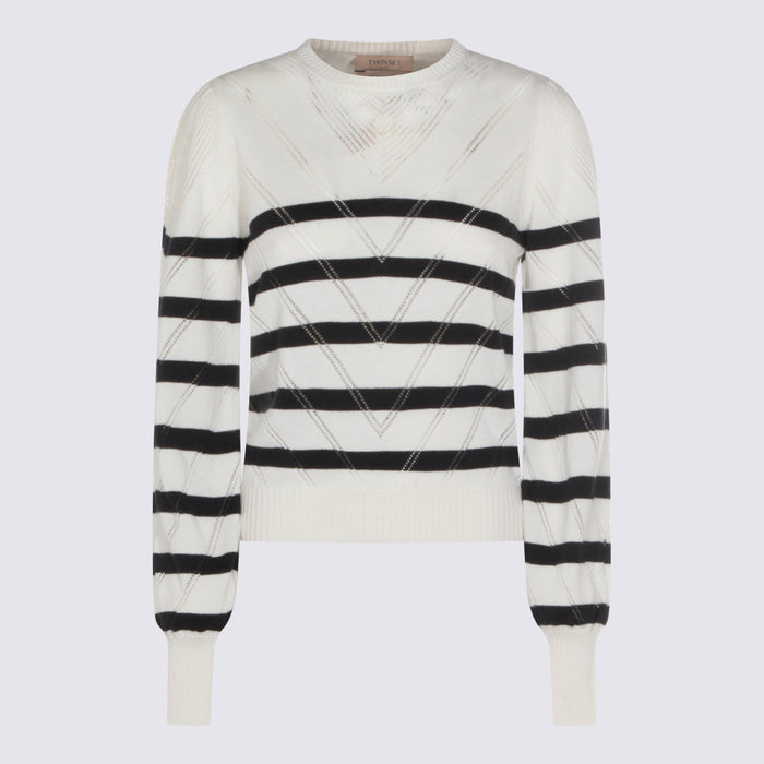 Twin-Set Sweaters Riga Neve/blue Co Ws
