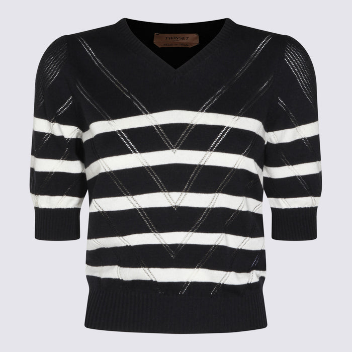 Twin-set Sweaters Riga Blue/neve Co Ws