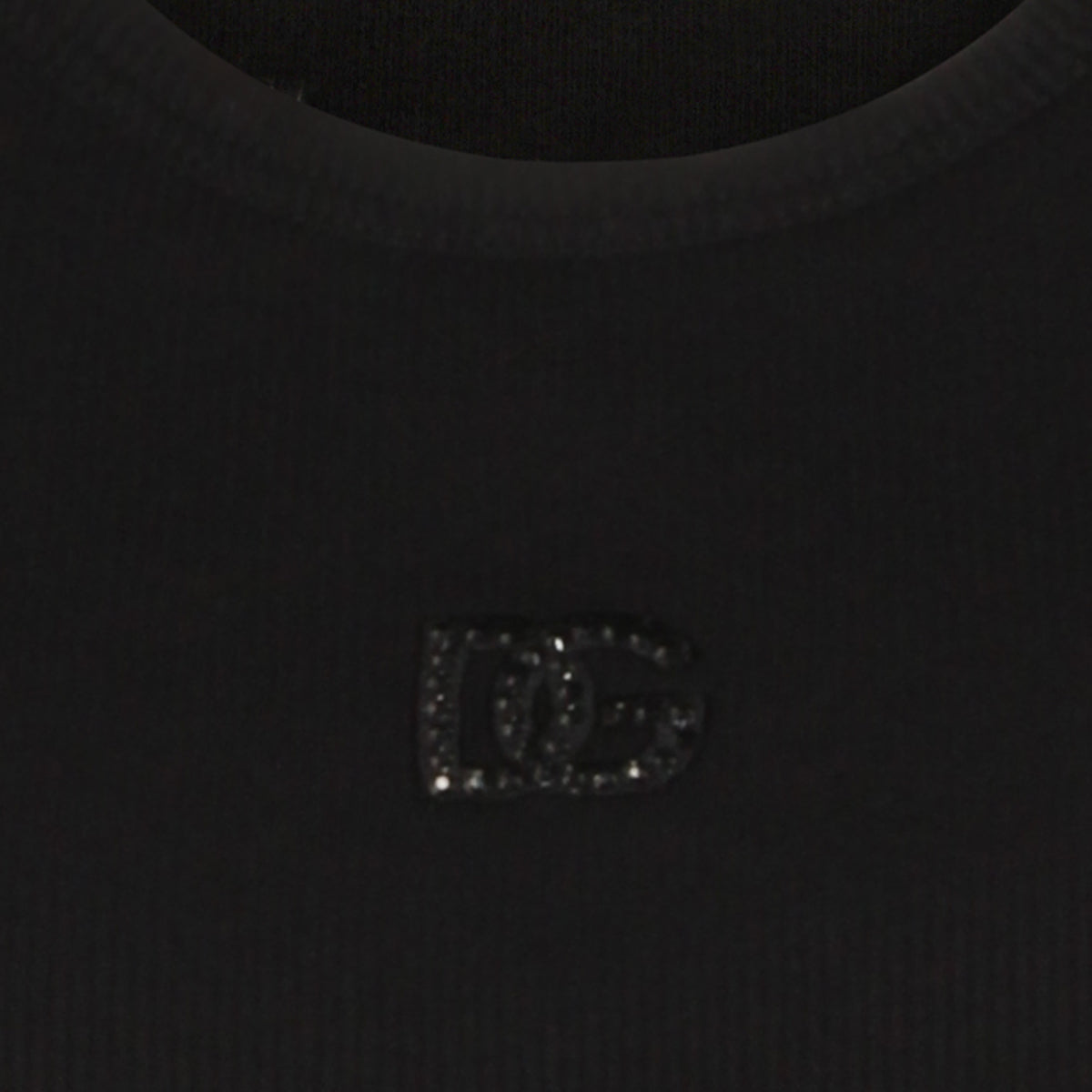 Dolce & Gabbana Top Black _100 % Co