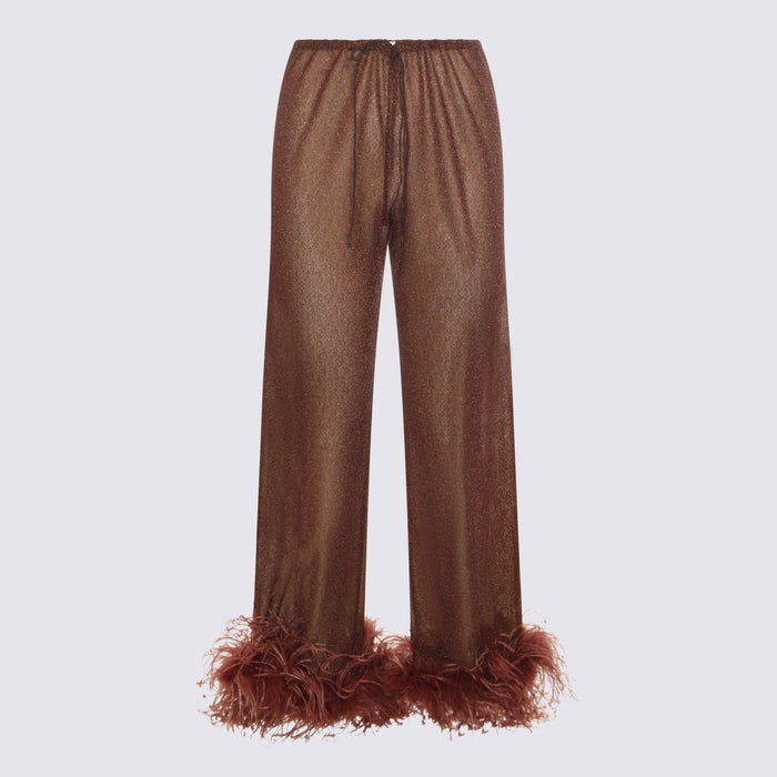 OSEREE Trousers Brown _pa Metallic
