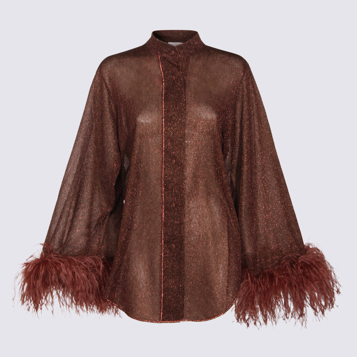OSEREE Shirts Brown _pa Metallic