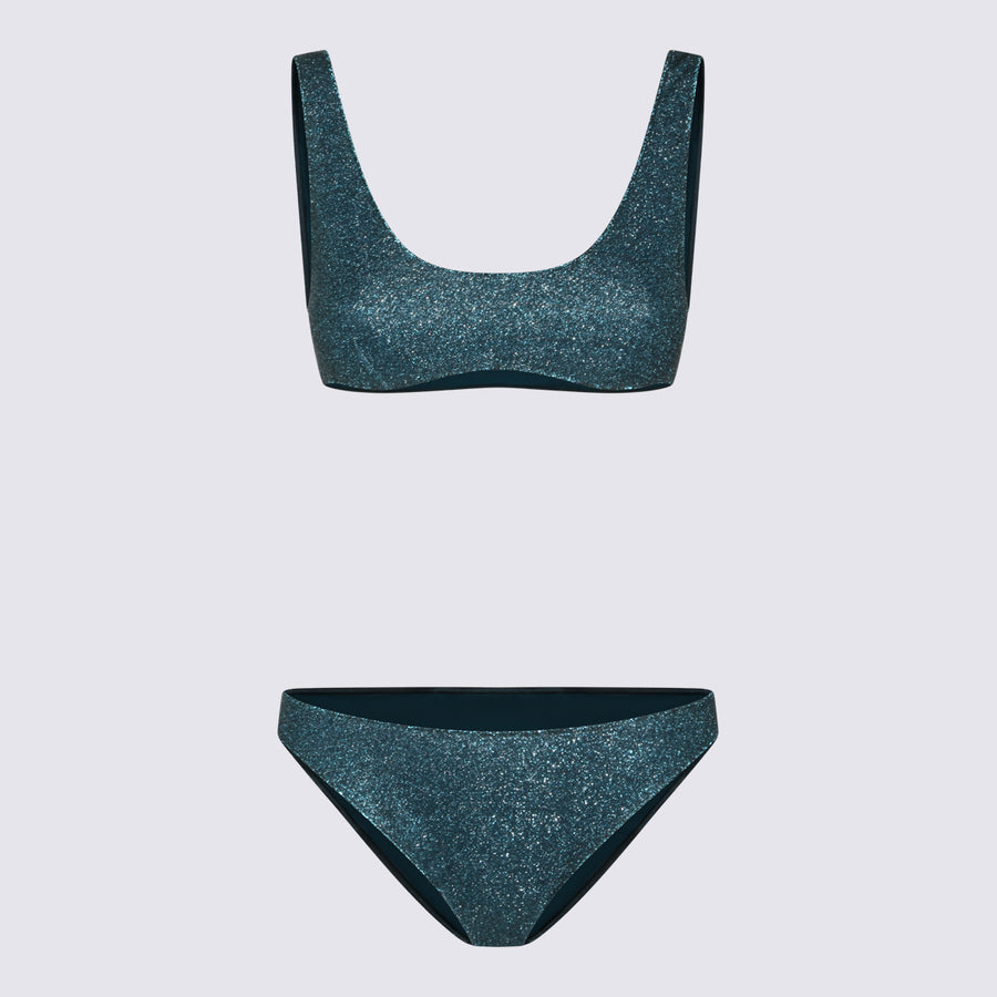 Oseree 64% Nylon bikini in teal