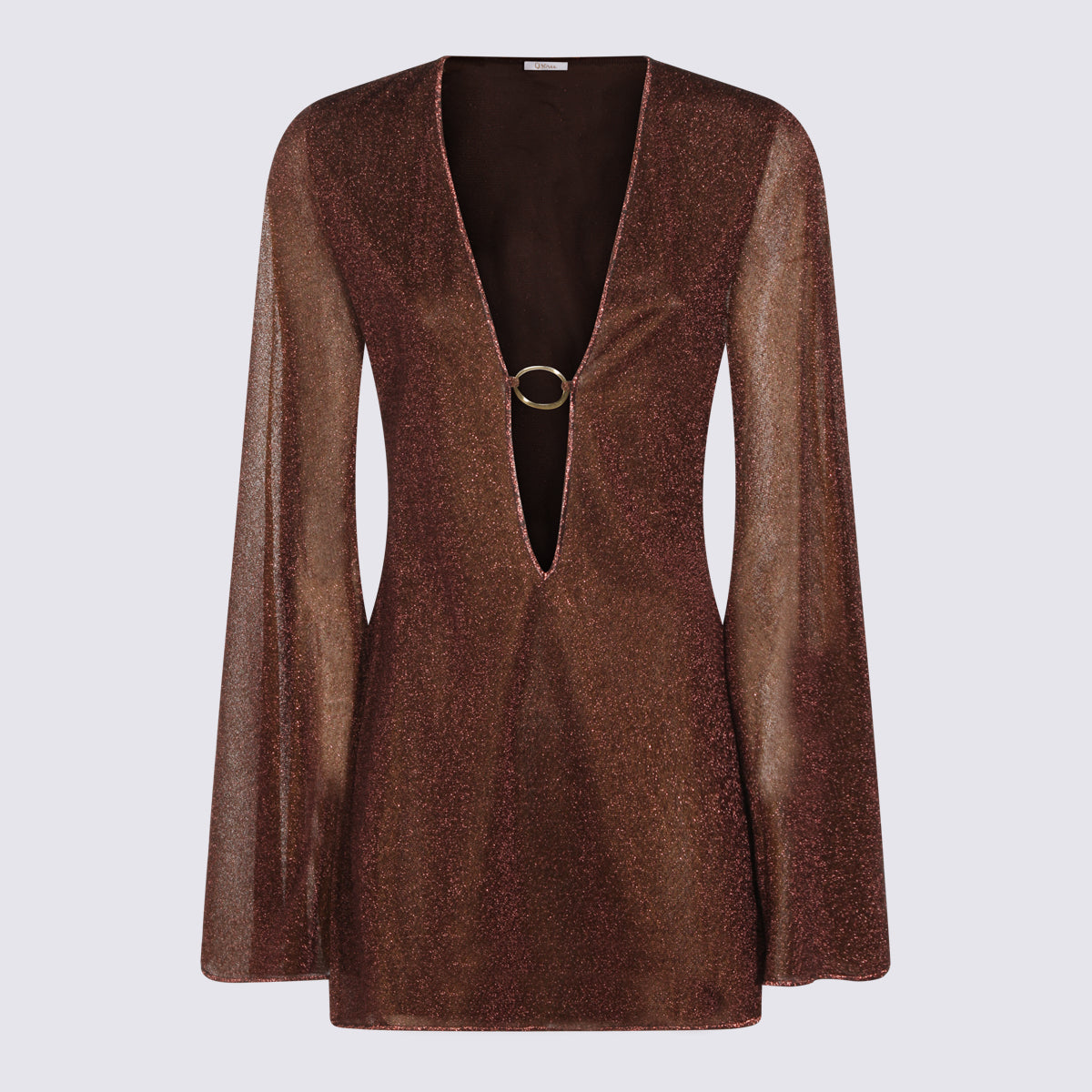 OSEREE Dresses Brown _pa Metallic