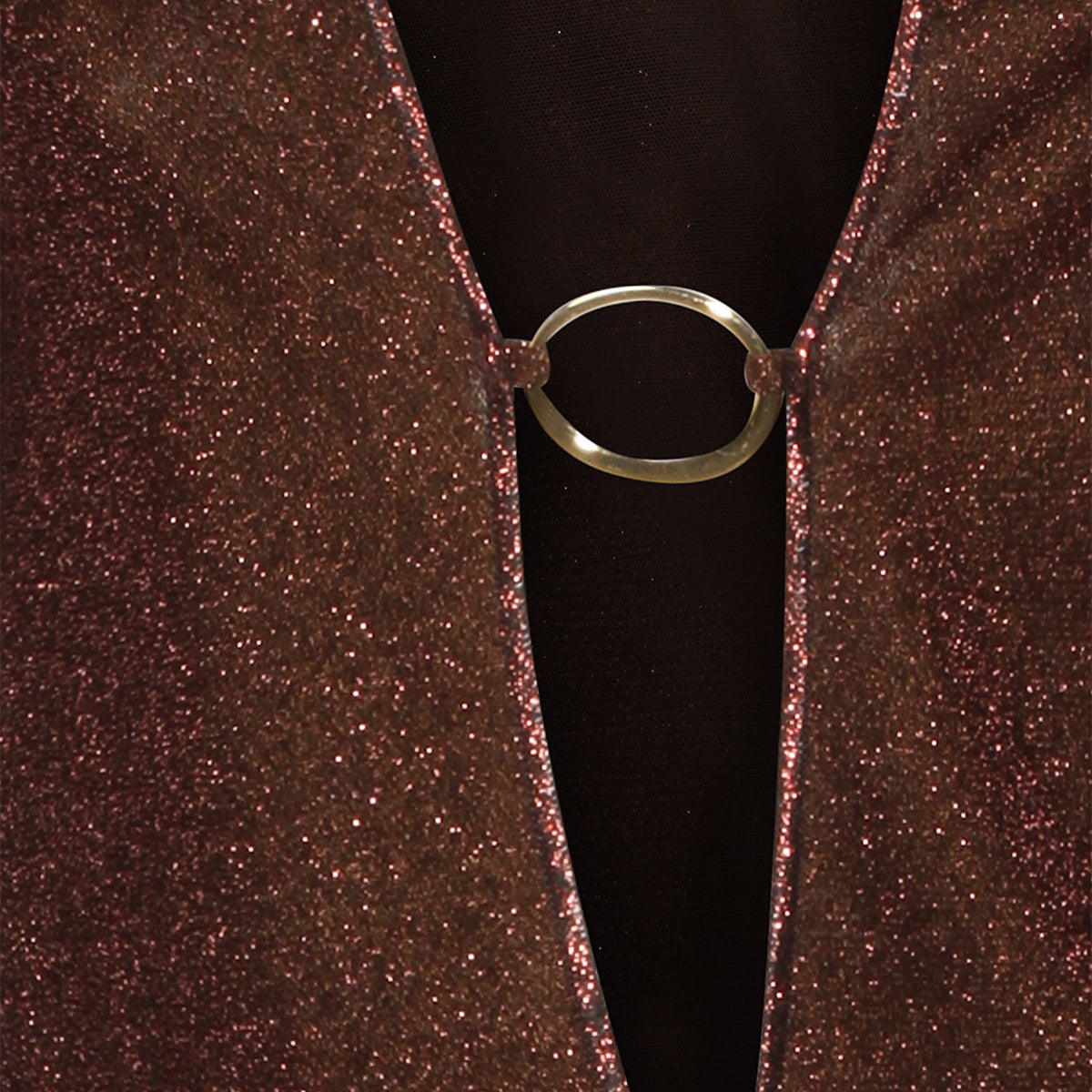 OSEREE Dresses Brown _pa Metallic