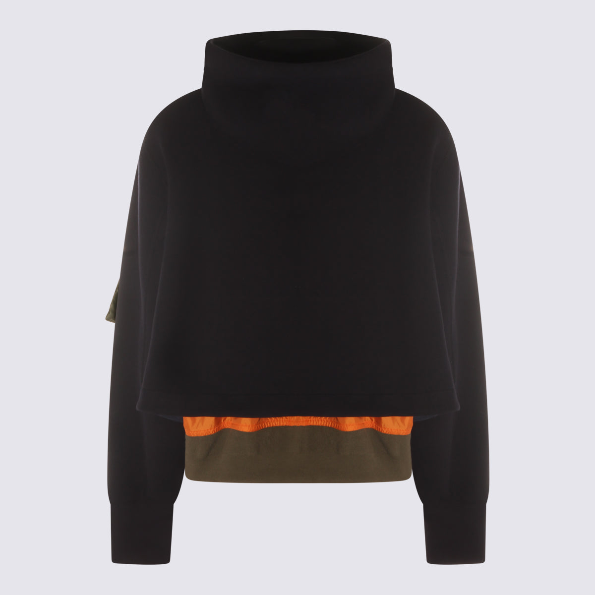Sacai Jackets Navy/khaki Co Pa