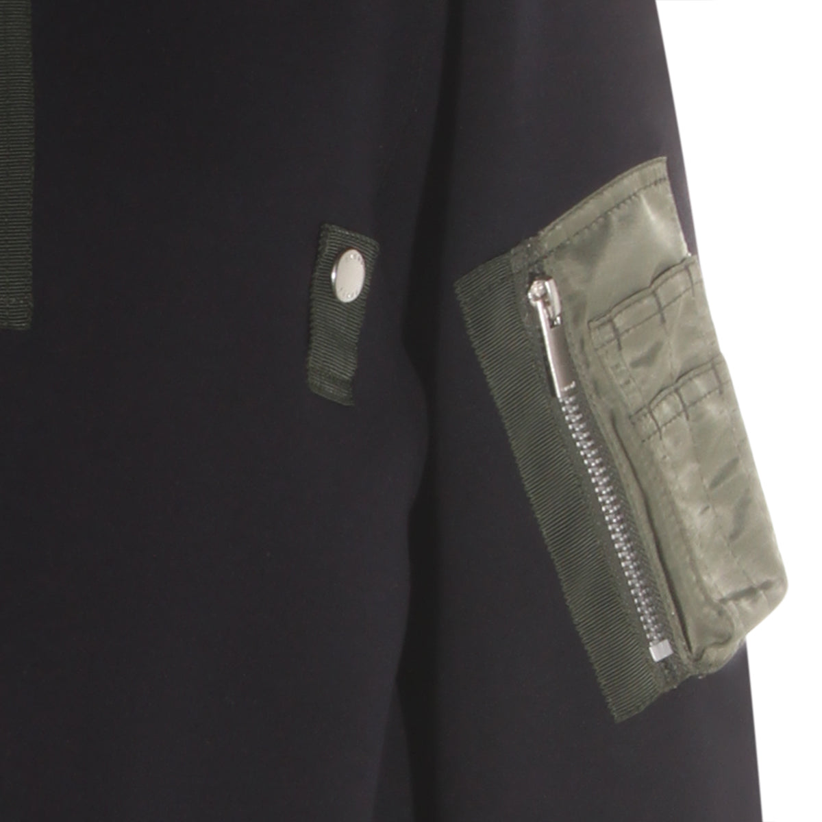 Sacai Jackets Navy/khaki Co Pa