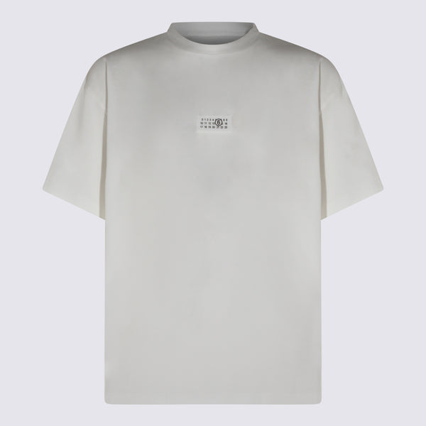 MM6 Maison Margiela 100% Cotton t-shirt in white