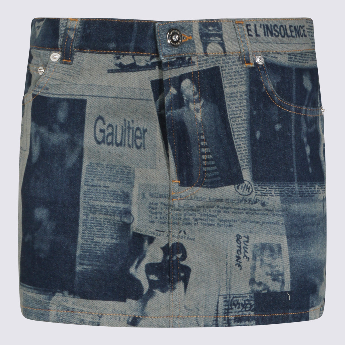 JEAN PAUL GAULTIER Skirts Indigo/beige