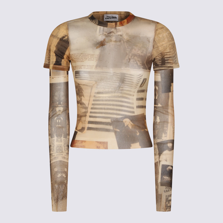Jean Paul Gaultier 100% PA t-shirt in beige