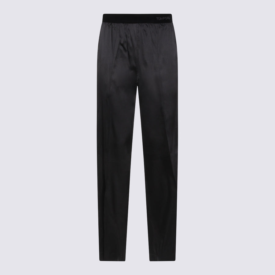 Tom Ford 94% Silk trousers in black