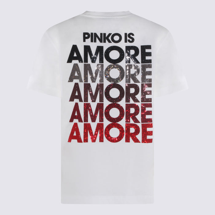 Pinko T-shirts and Polos Red _100 % Co