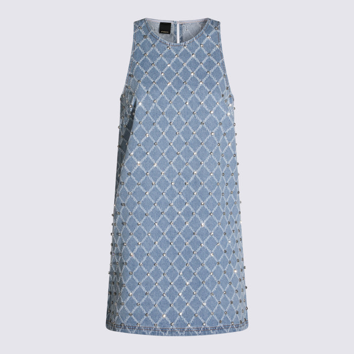 Pinko Dresses Blue _100 % Co