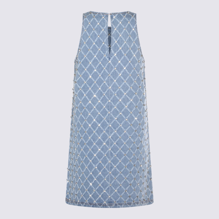 Pinko Dresses Blue _100 % Co