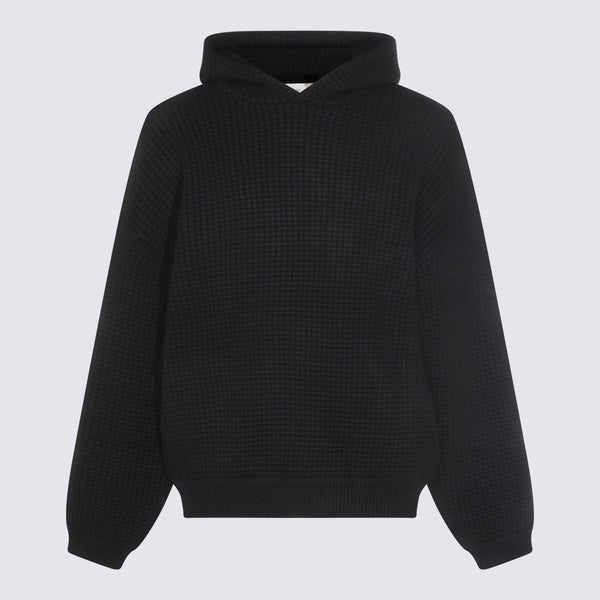 Fear Of God Essentials 70% Polyester hoodie in black