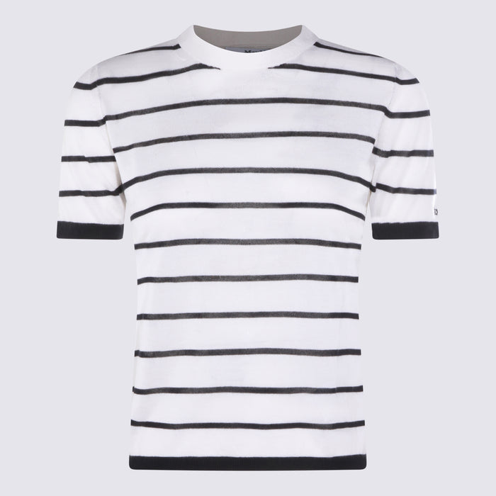 Max Mara T-shirts and Polos Avorio/blue _ws Se
