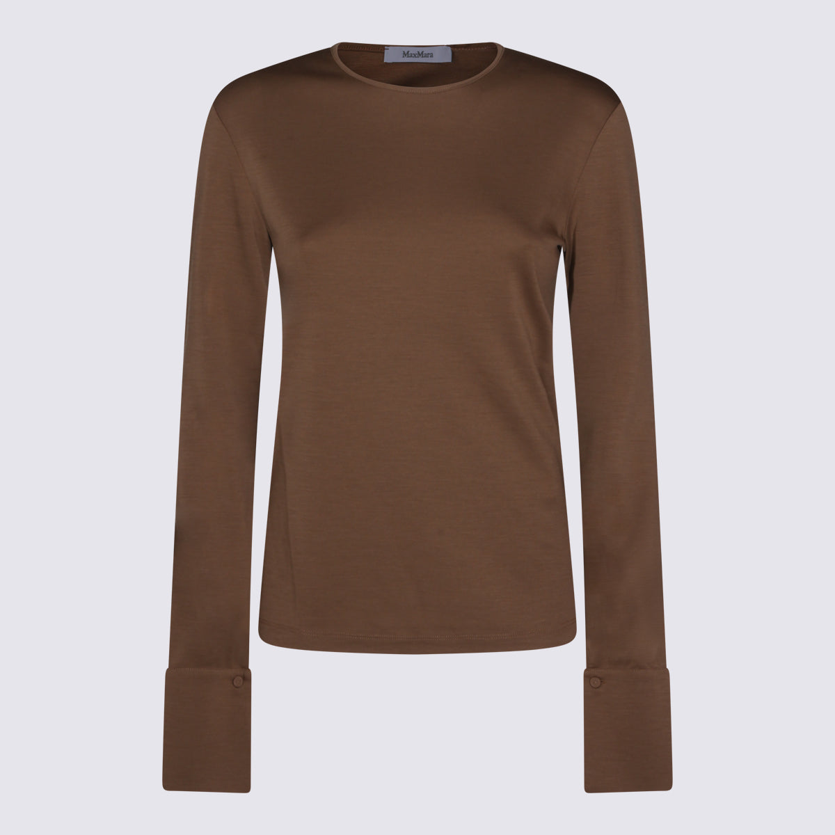 Max Mara Top Leather Brown _ Wv