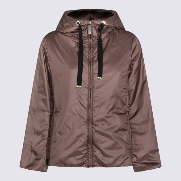 Max Mara The Cube 100% Polyamide down jacket in brown