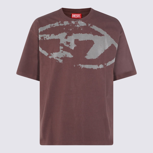 Diesel 100% Cotton t-shirt in brown
