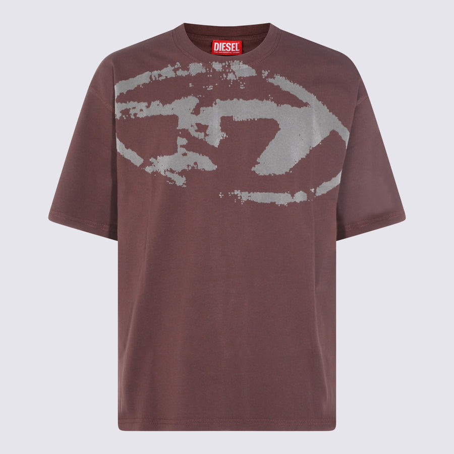 Diesel 100% Cotton t-shirt in brown