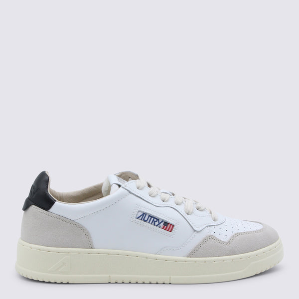 Autry Leather and suede upper sneaker in white