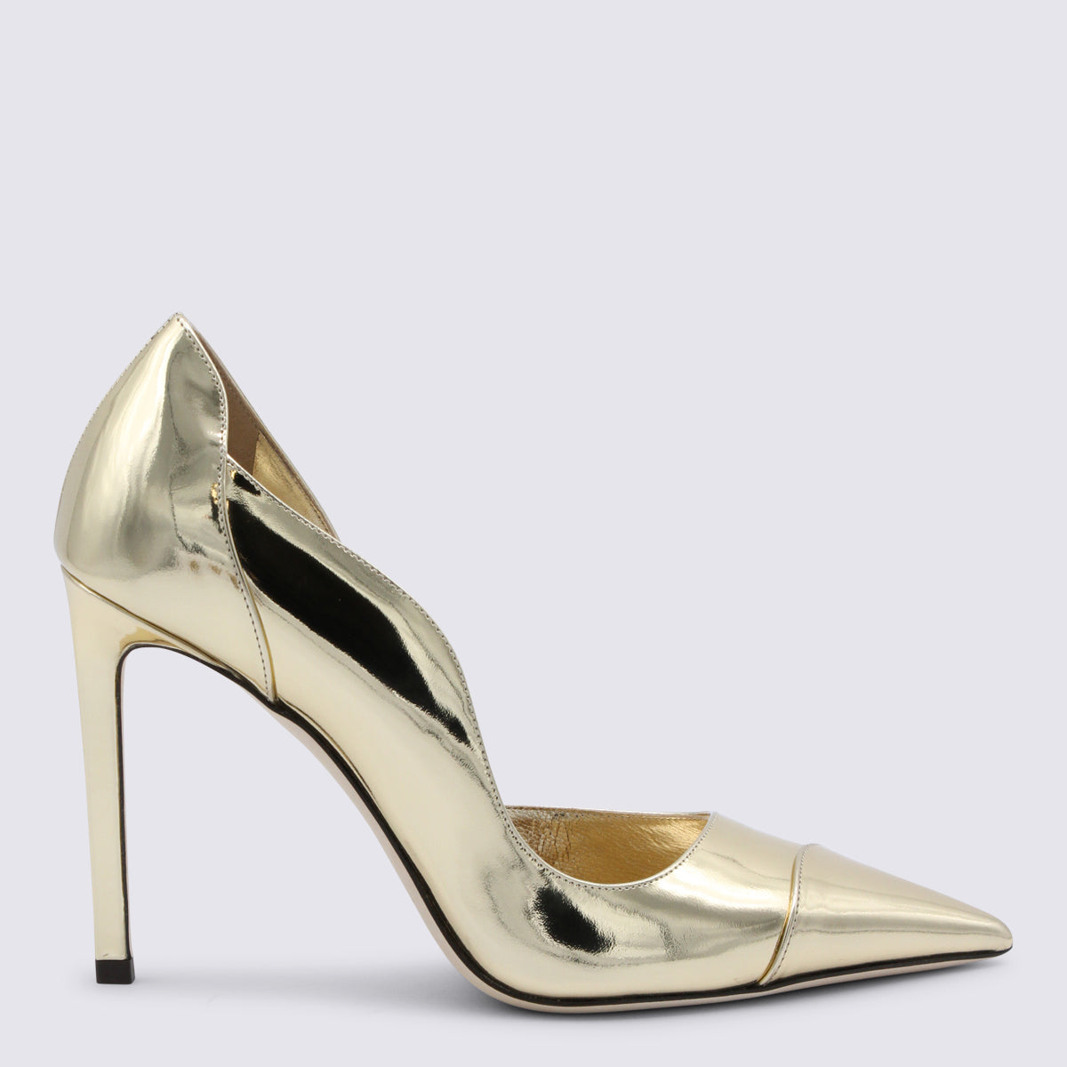 Jimmy Choo With Heel Golden _cover Le Sole