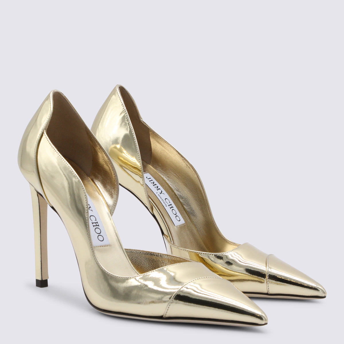 Jimmy Choo With Heel Golden _cover Le Sole