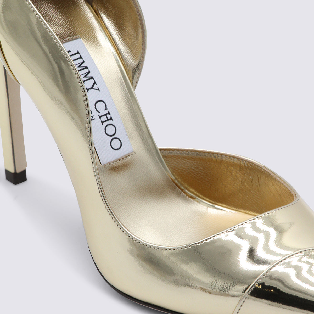 Jimmy Choo With Heel Golden _cover Le Sole