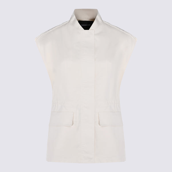 Fabiana Filippi 97% Cotton sweater in beige
