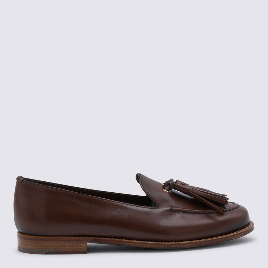 Church'S Leather upper loafer in brown