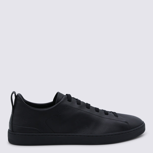 Church'S Leather upper sneaker in black