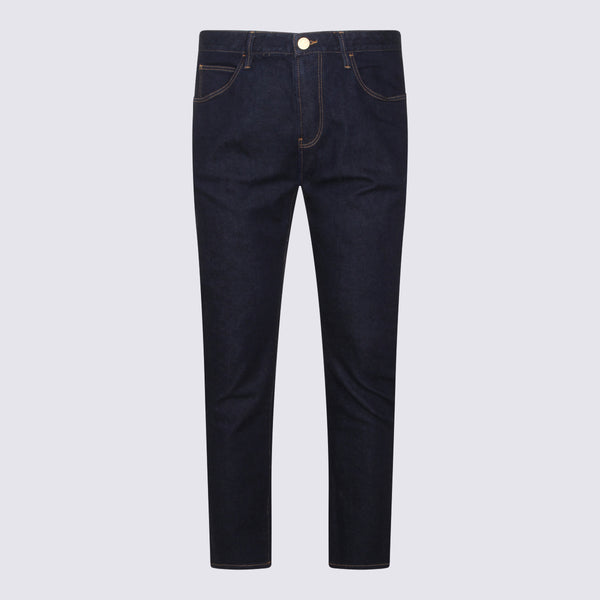Giorgio Armani 86% Cotton jeans in navy