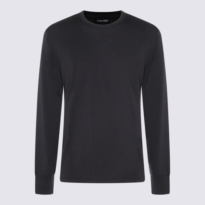 Tom Ford T-Shirts And Polos Black _lyocell Co