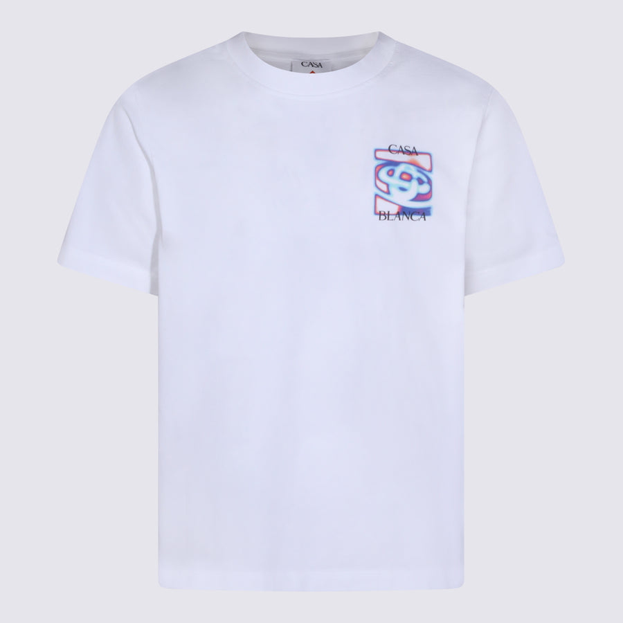 Casablanca 100% Cotton t-shirt in white