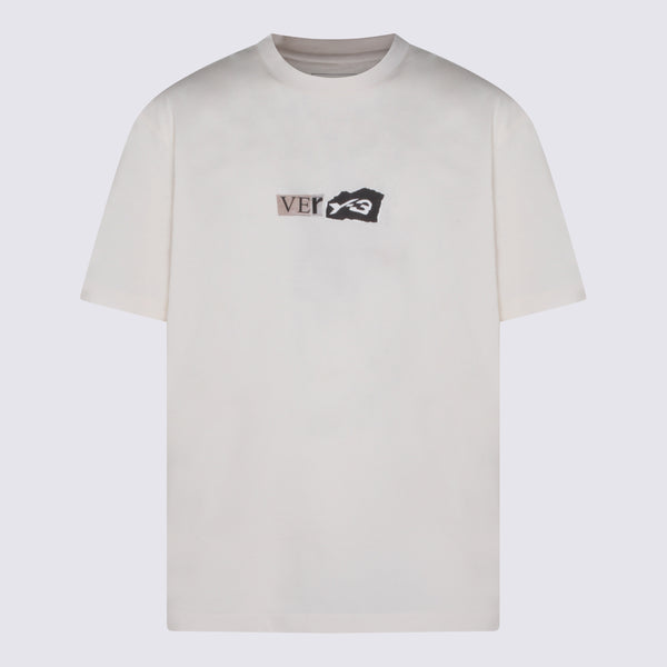 Y-3 100% Cotton t-shirt in white