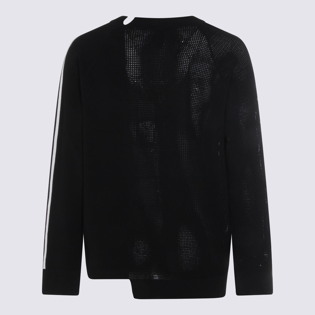 Y-3 Sweaters Black/chalk White _rayon Pet-rec
