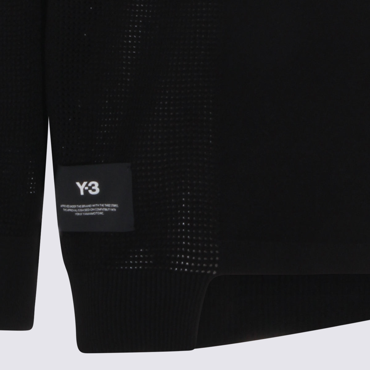 Y-3 Sweaters Black/chalk White _rayon Pet-rec