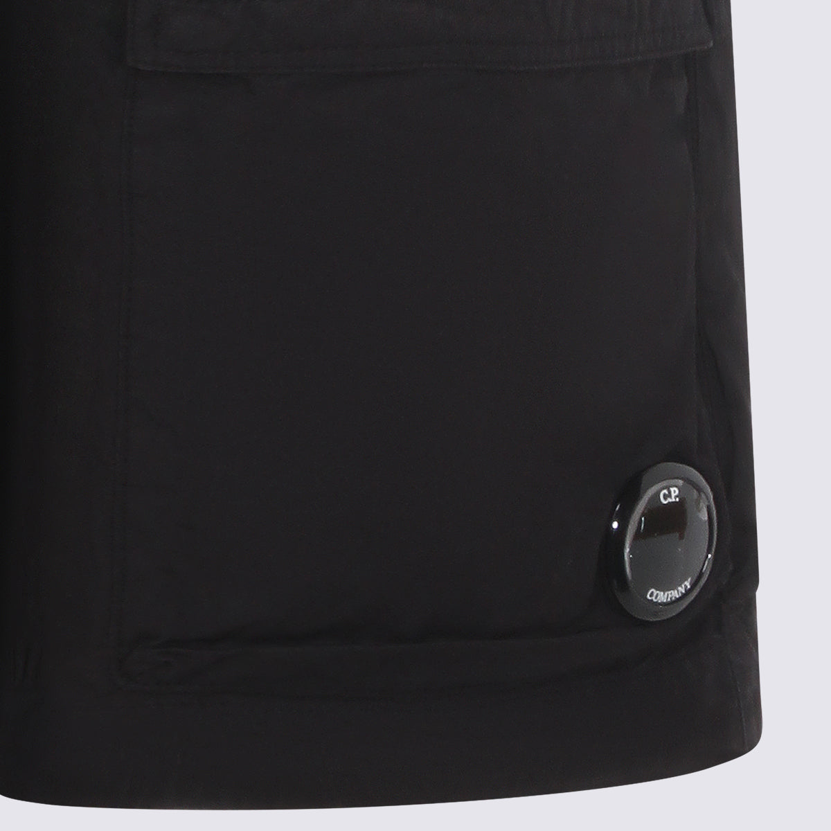 CP COMPANY Shorts Black _100 % Co