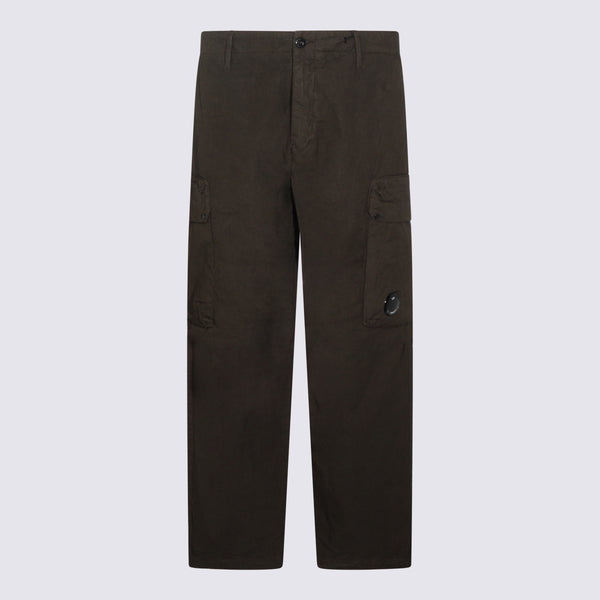 Cp Company 100% Cotton cargo pants in green