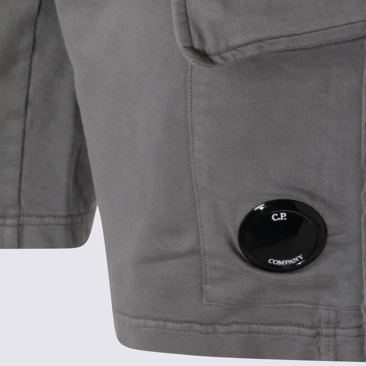 CP COMPANY Shorts Grey _100 % Co