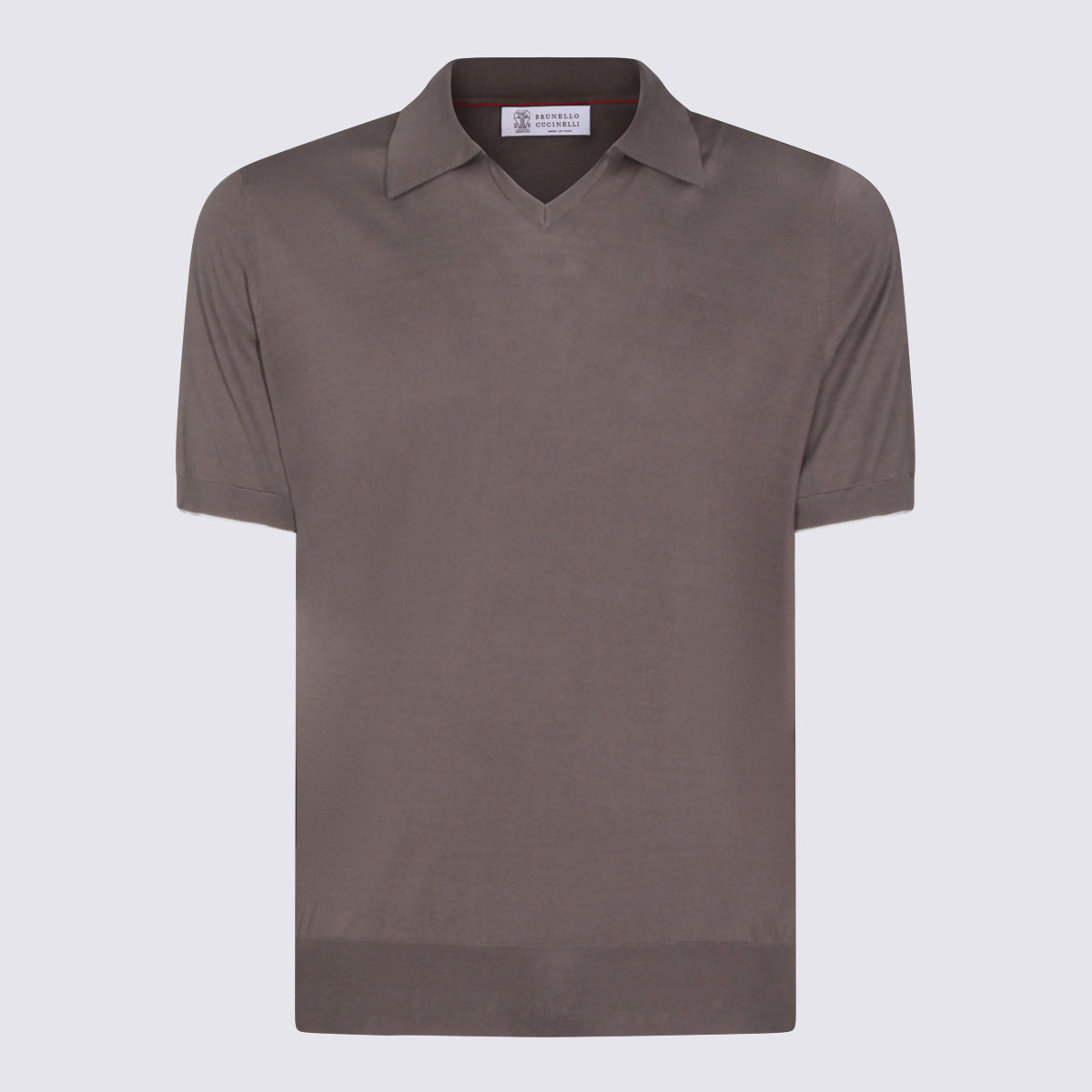 Brunello Cucinelli T-shirts and Polos Brown _100 % Co